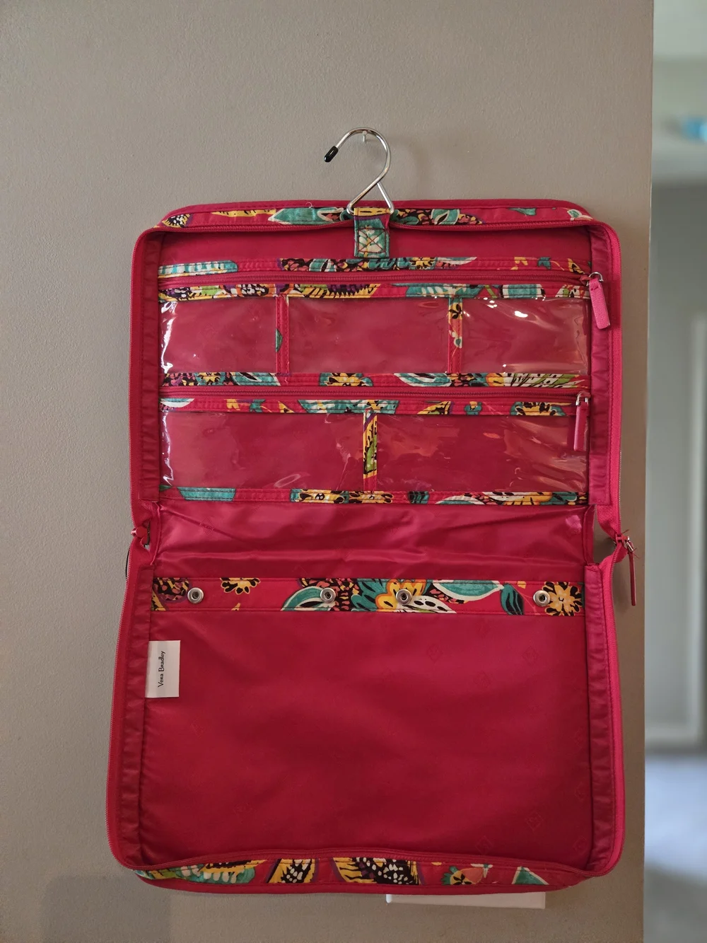 Vera Bradley Hot Pink Hanging Organizer